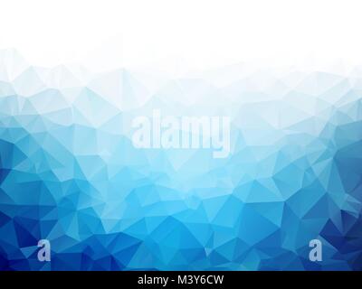 Geometric blue ice texture background Stock Vector