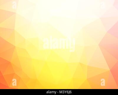 Abstract pink yellow low poly background Stock Vector