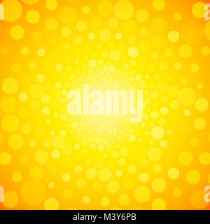 brightly yellow background from small circles Stock Vector