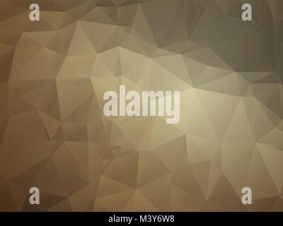 Abstract geometric triangular light brown leather background Stock Vector