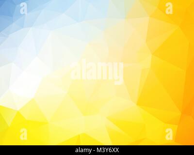 blue orange low poly background Stock Vector
