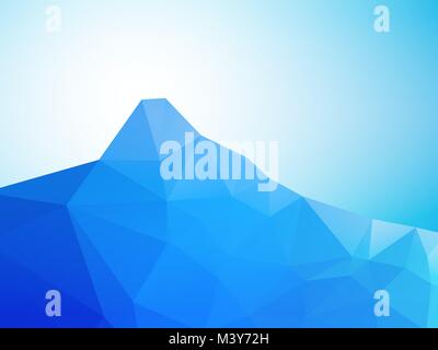 abstract low poly mountain Stock Vector