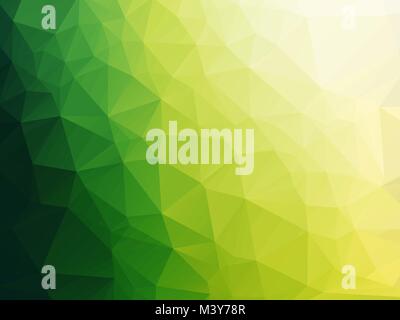 simple bio green triangles background gradient Stock Vector