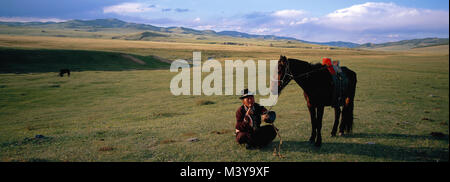 Mongolia, Arkhangai Province, nomad horseman Stock Photo - Alamy