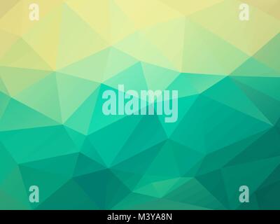 vector abstract green triangles background Stock Vector