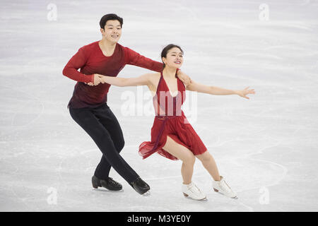 SHIBUTANI Maia/SHIBUTANI Alex (USA), Team Event Ice Dance Free Dance, Olympic Winter Games PyeongChang 2018, Gangneung Ice Arena, South Korea on February 12, 2018. Credit: Enrico Calderoni/AFLO SPORT/Alamy Live News Stock Photo