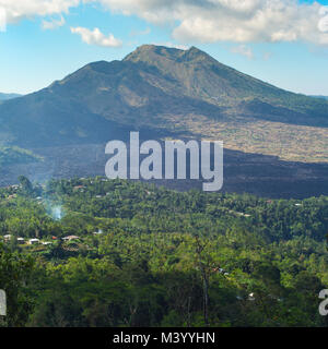 Beautiful landscape with a Batur volcano and lake. Bali. Indonesia Stock Photo