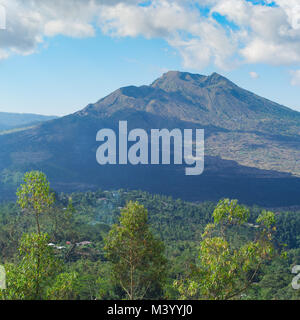 Beautiful landscape with a Batur volcano and lake. Bali. Indonesia Stock Photo