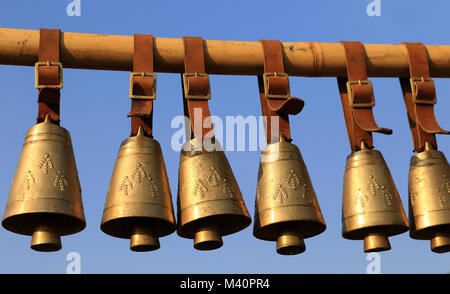 Cow Bells Traditional Bulgarian Animal Bells Stock Photo