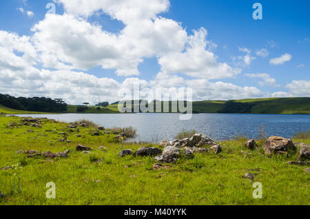 Beautiful view of nature, view of dam of Divisa, São Francisco de Paula, Rio Grande do Sul. Stock Photo