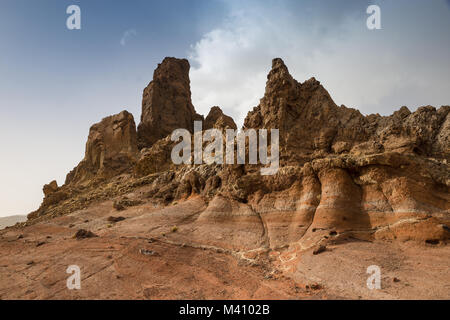 Roques de Garcia, a Rock Formation in Teide National Park, Tenerife, Spain, Europe Stock Photo