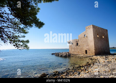 Ruins of The Tuna Fishery of Vendicari Natural Reserve in Sicily Stock Photo