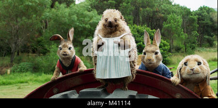 PETER RABBIT, from left: Flopsy (voice: Margot Robbie), Benjamin (voice ...