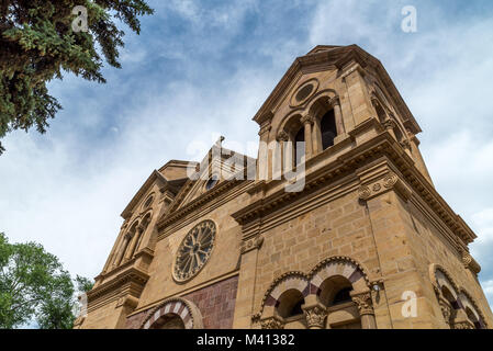 The Cathedral Basilica of Saint Francis of Assisi, commonly known as Saint Francis Cathedral, is a Roman Catholic cathedral in Stock Photo