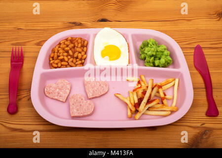 Child's TV dinner Stock Photo