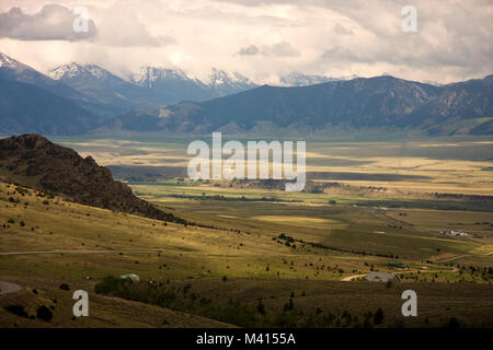 Madison Valley, Montana, from above Ennis Stock Photo - Alamy