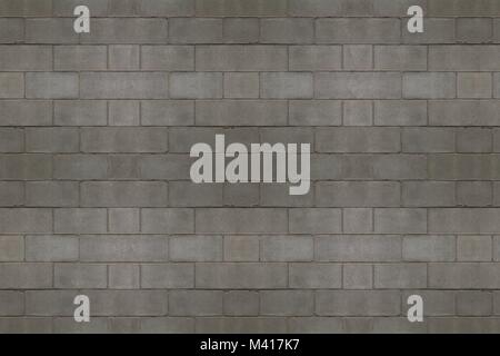 Concrete brick solid wall grey background Stock Photo