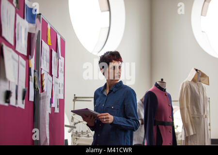 Fashion designer working on collection Stock Photo
