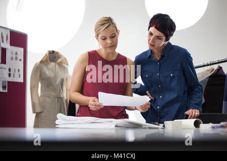 Fashion designers working on collection
