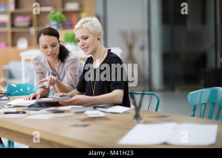 Female designers working on a project Stock Photo