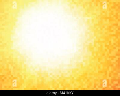 orange tile geometric summer background Stock Vector