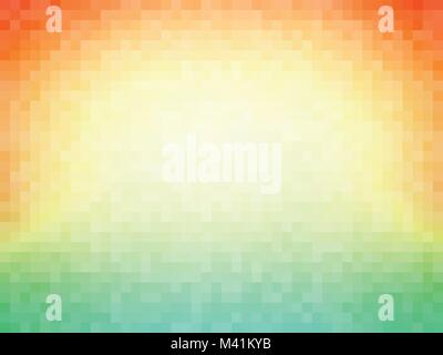 orange green mosaic pattern Stock Vector