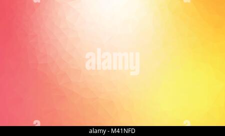 colorful geometric polygonal yellow red background Stock Vector