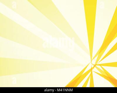 yellow rays background Stock Vector