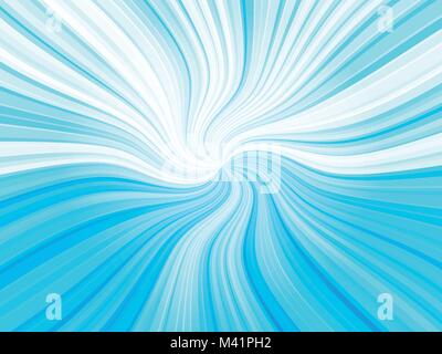 blue curved rays background Stock Vector