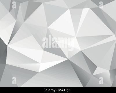 abstract low poly geometric gray background Stock Vector