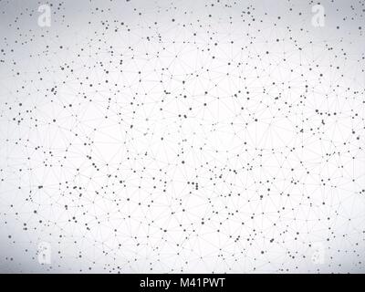 abstract gray molecule connection background vector Stock Vector