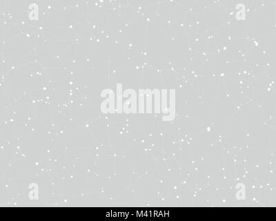 abstract gray background connecting dots Stock Vector