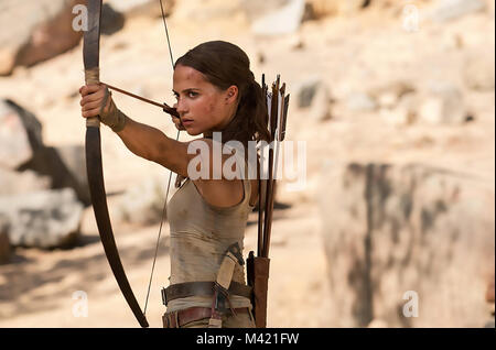 TOMB RAIDER 2018 MGM film with Alicia Vikander Stock Photo