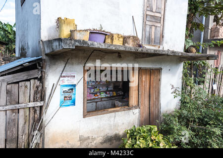 Pharmacy Shop in Ranomafana, Madagascar Stock Photo