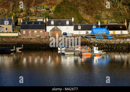 Avoch harbour on the south-east coast of the Black Isle in Ross & Cromarty, Highland Region, Scotland Stock Photo