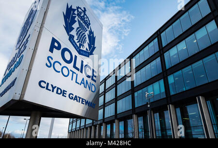 View of Police Scotland headquarters at Clyde Gateway in Glasgow, Scotland, United Kingdom Stock Photo