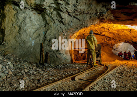 spectacular zinc mine in disuse Stock Photo