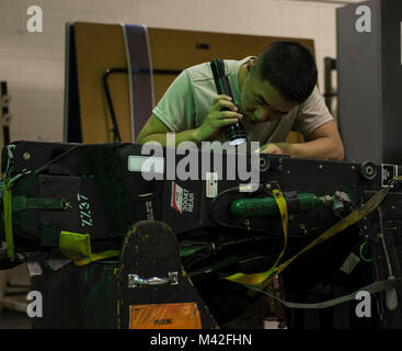 Airman 1st Class Shu Hsu, 18th Component Maintenance Squadron egress ...