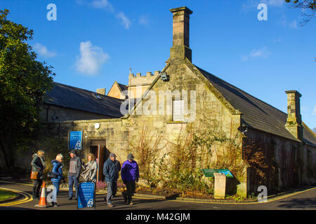 The back yard annex of the Bangor Town Hall in Northern Ireland now used as a coffee shop and a local history and heritage centre;; Stock Photo