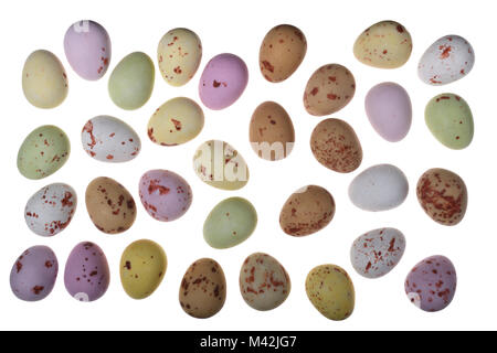 Mini chocolate eggs Stock Photo