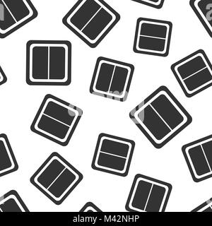 Electric light switch seamless pattern background. Business flat vector illustration. Electric switch symbol pattern. Stock Vector