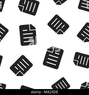 Document folder portfolio seamless pattern background. Business concept vector illustration. Archive data file symbol pattern. Stock Vector