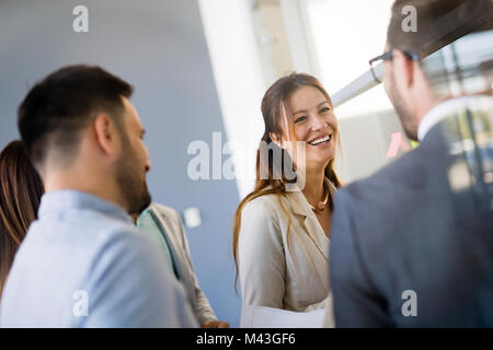 Picture of business people discussing in their company Stock Photo