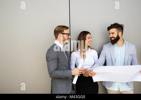 Picture of business people discussing in their company Stock Photo