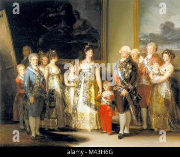 Francisco Goya, Charles IV of Spain and His Family, 1800 Stock Photo