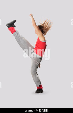 style dancer posing on studio background Stock Photo