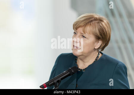 Merkel receives family members of the soldiers Stock Photo