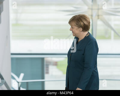 Merkel receives family members of the soldiers Stock Photo