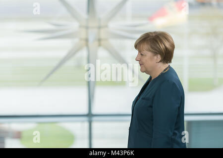 Merkel receives family members of the soldiers Stock Photo