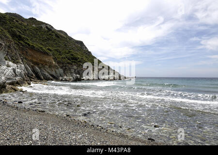 Marine de Giottani, gravel beach, Corsica, France Stock Photo